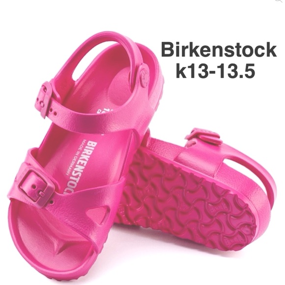 Birkenstock Other - BIRKENSTOCK RIO EVA NEON PINK GIRL US SIZE 13-13.5 EUR31/210cm⭐️⭐️⭐️⭐️